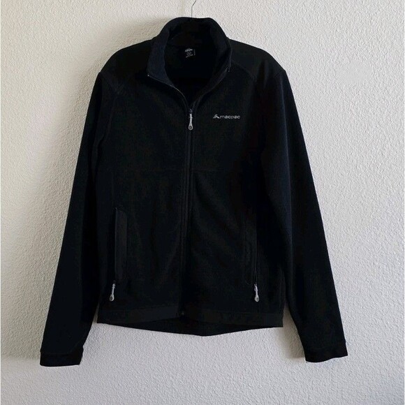 Macpac Jacket mens M Sherpa Fleece long sleeve Winter Black - Picture 1 of 7